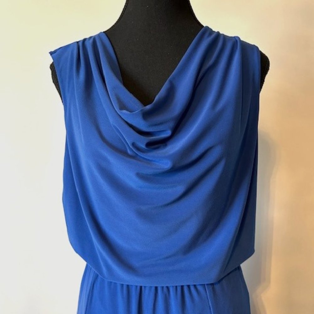 Blue Sleeveless Blouse